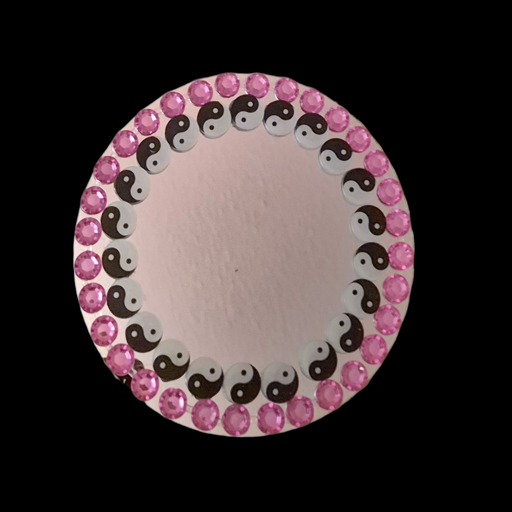15.5" ROUND YIN YANG MIRROR